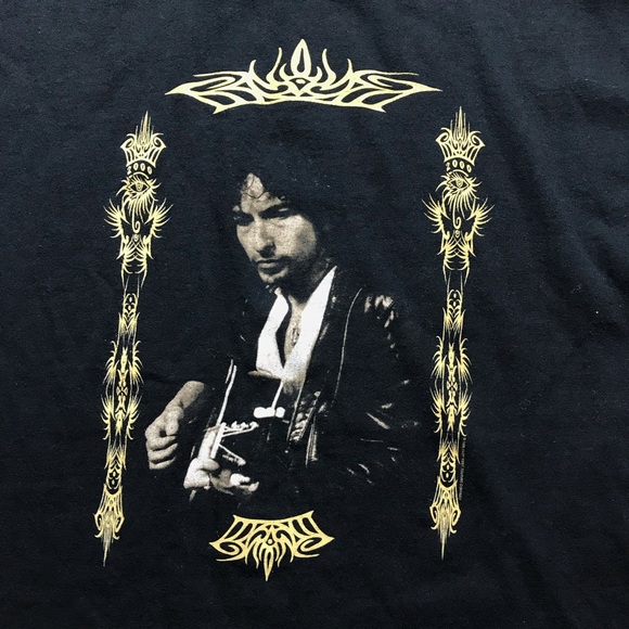 Vintage 1996 Bob Dylan Concert Tour Shirt Tee Black All Sport Size Large - Picture 8 of 8